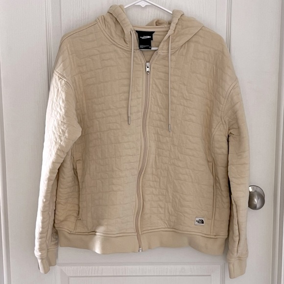 The North Face Women’s Longs Peak Quilted Full-Zip Pullover Cream Ivory Size 2X - Picture 5 of 14